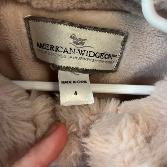 American Widgeon pink fur coat, size 4 - Picture 2 of 2
